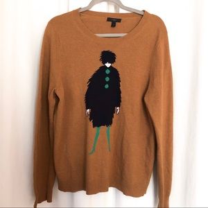 J.Crew La Parisienne Sweater French Lady Size XL